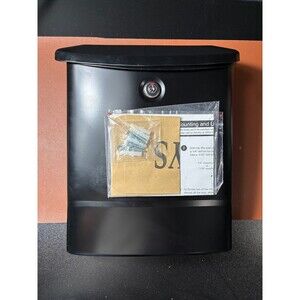 Parkside Black Wall Mount Mailbox by Architectural Mailboxes Galvanized Steel